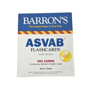 Barron's ASVAB Flashcards Third Edition 450 Cards Terry L Duran 9781438078786